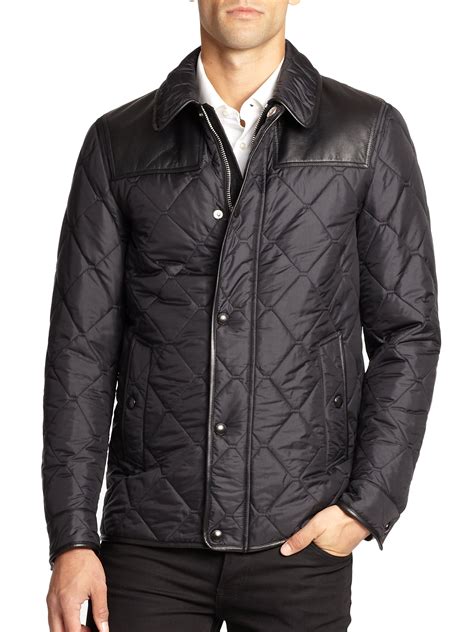 mens jackets burberry|burberry men's quilted jacket sale.